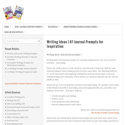 67 Journal Prompts for Inspiration