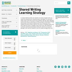 Shared Writing Learning Strategy
