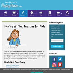 Poetry Writing Lessons for Kids - Kenn Nesbitt's Poetry4kids.com