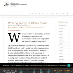 Writing Today in Ulster Scots