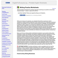 Writing Practice Worksheets