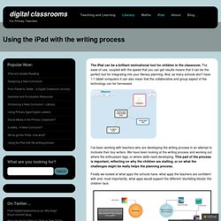 Using the iPad with the writing process