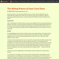 The Writing Process of Joyce Carol Oates