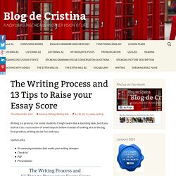 The Writing Process and 13 Tips to Raise your Essay Score