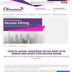 Resume Writing - Professional Resume Editing Services Dubai, UAE