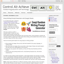Control Alt Achieve: Emoji Writing Prompt Generator with Google Sheets
