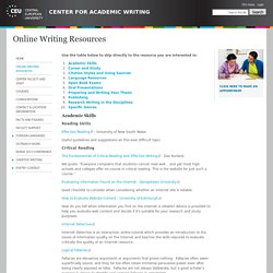 Center for Academic Writing