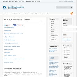 Writing Socket Servers in PHP