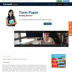 Best Term Paper Writing Services