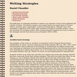 Writing Strategies