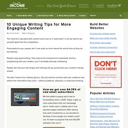 10 Writing Tips for More Engaging Content