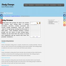 Writing Worksheets-StudyChamps