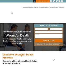 Wrongful Death Attorney - Clauson Law Firm