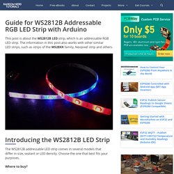 Guide for WS2812B Addressable RGB LED Strip with Arduino