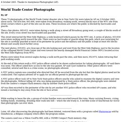 WTC Photos 3 October 2001