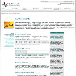 GATT documents