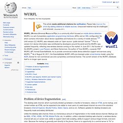 WURFL - Wikipedia, the free encyclopedia - Aurora