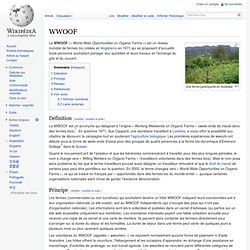 Wikipédia > WWOOF