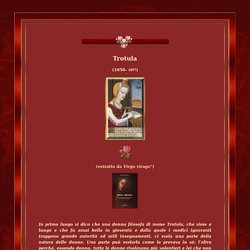 www.letteraturaalfemminile.it Donne nel Medioevo, Trotula