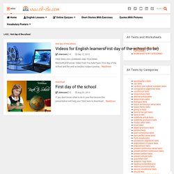 www.elt-els.com: first day of the school