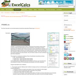 www.excelcalcs.com - FRAME.xls