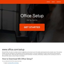 www.office.com/setup - Enter Office Setup Key