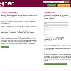 www.pac-recrutement.com: Mon Profil Candidat