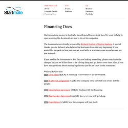 www.startmate.com.au » Financing Docs