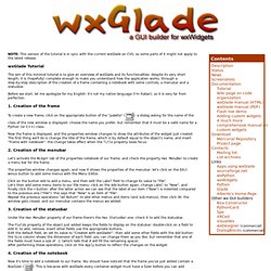 wxGlade: a GUI builder for wxWidgets/wxPython