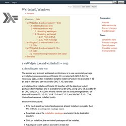 WxHaskell/Windows