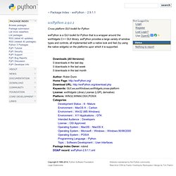 wxPython 2.9.1