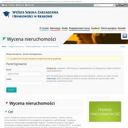 Studia wycena nieruchomości Kraków