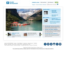 Wyndham Vacation Resorts, Inc - Home Page
