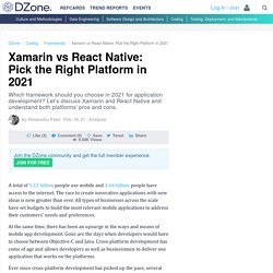 Xamarin vs React Native: Pick the Right Platform in 2021