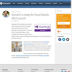 is ready for Visual Studio 2012 Launch