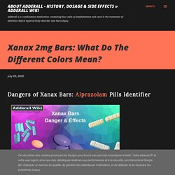 Xanax 2mg Bars: What Do The Different Colors Mean?