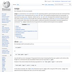 xargs - Wikipedia