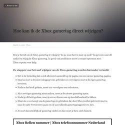 Hoe kan ik de Xbox gamertag direct wijzigen? - Xbox