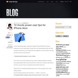 10 Xcode power user tips for iPhone devs