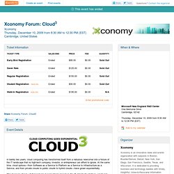 Xconomy Forum: Cloud3