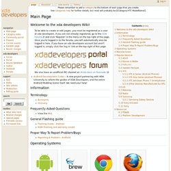 Main Page - XDA-Developers