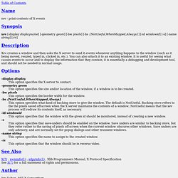 XEV(1) manual page