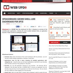 Xfdashboard: GNOME Shell Like Dashboard For Xfce