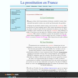 XIXeme et XXeme siècle - La prostitution en France