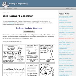 xkcd Password Generator