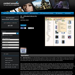 XL - eXtended Library for Poser 8 / Pro 2010