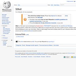 XMail - Wikipedia, the free encyclopedia - Aurora