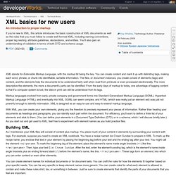 XML basics for new users