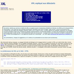 XML expliqué aux débutants