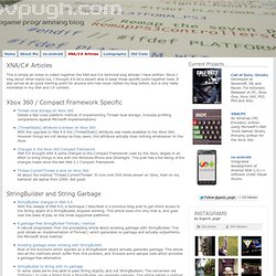 XNA/C# Articles « gavpugh.com
